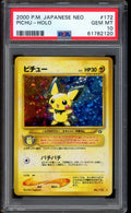 2000 Pokemon Pichu Japanese Neo Holo #172 PSA 10